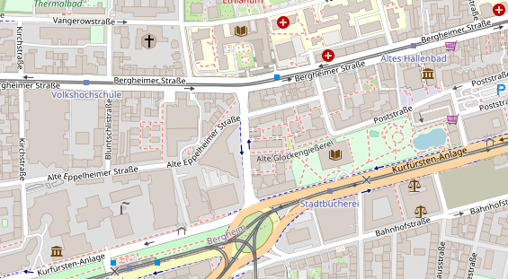 Friseur auf Satellitenbild