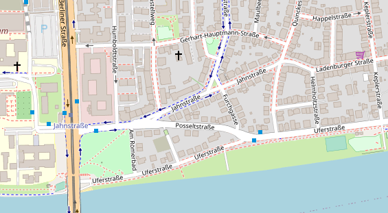 Friseur auf Satellitenbild