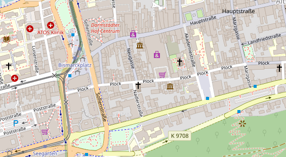 Friseur auf Satellitenbild