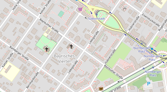 Friseur auf Satellitenbild