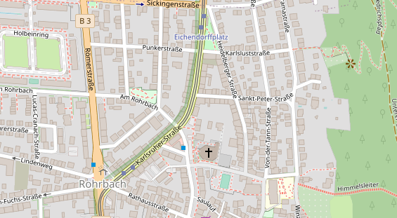 Friseur auf Satellitenbild