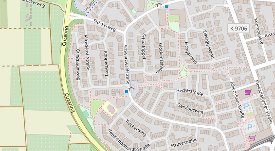 Friseur auf Satellitenbild