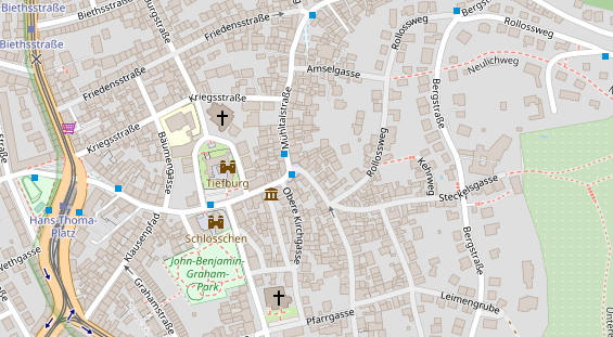 Friseur auf Satellitenbild