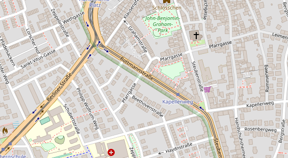 Friseur auf Satellitenbild