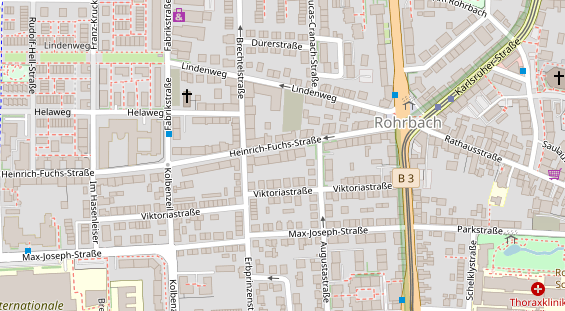 Friseur auf Satellitenbild