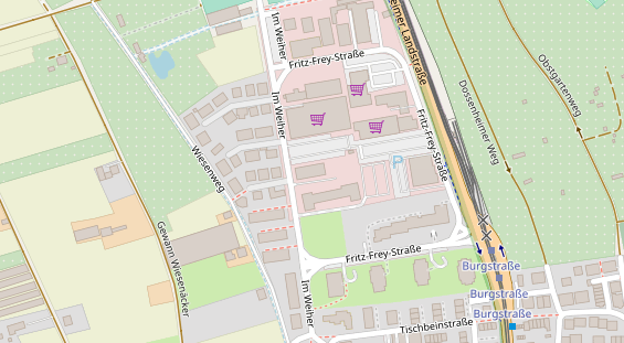 Friseur auf Satellitenbild