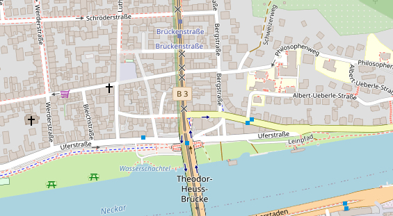 Friseur auf Satellitenbild