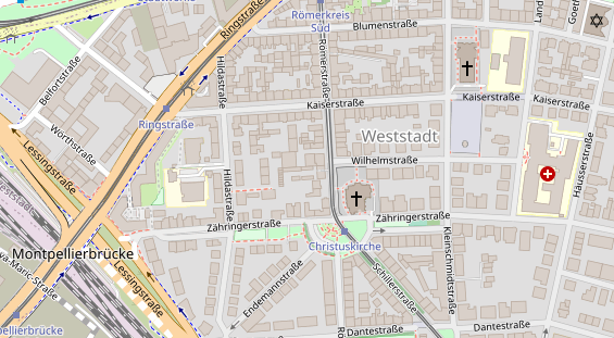 Friseur auf Satellitenbild