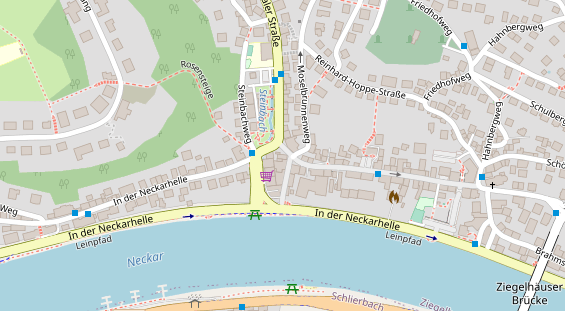 Friseur auf Satellitenbild