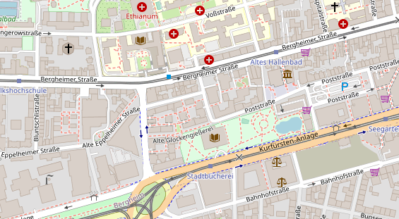 Friseur auf Satellitenbild