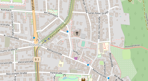 Friseur auf Satellitenbild