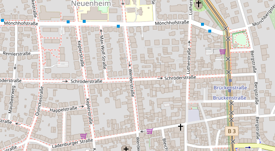 Friseur auf Satellitenbild