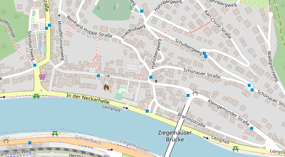 Friseur auf Satellitenbild