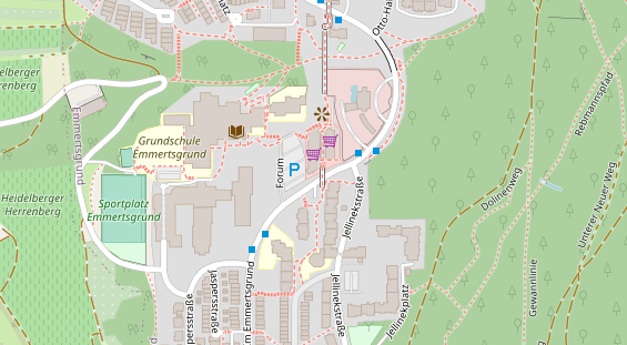 Friseur auf Satellitenbild