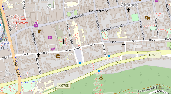 Friseur auf Satellitenbild