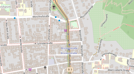 Friseur auf Satellitenbild