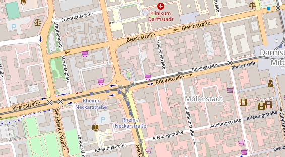 Friseur auf Satellitenbild