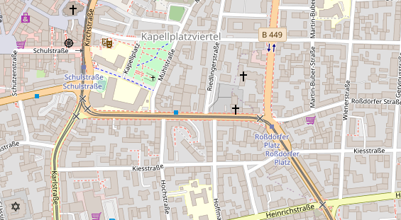 Friseur auf Satellitenbild