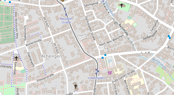 Friseur auf Satellitenbild