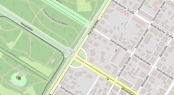 Friseur auf Satellitenbild