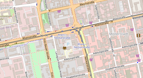 Friseur auf Satellitenbild