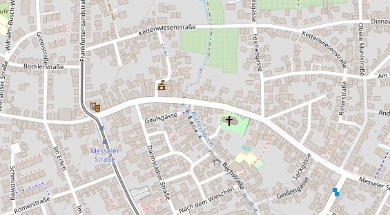 Friseur auf Satellitenbild