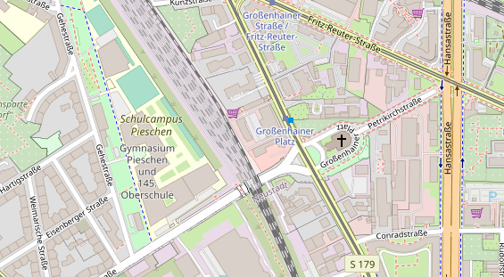 Friseur auf Satellitenbild