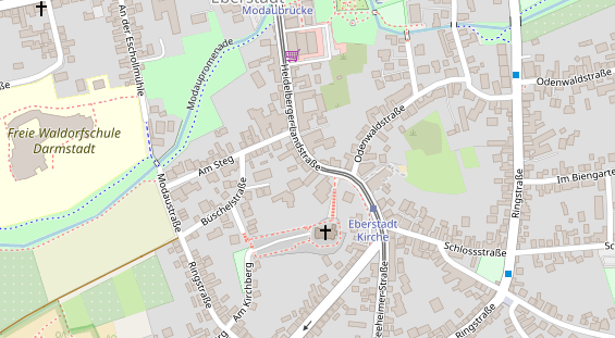 Friseur auf Satellitenbild