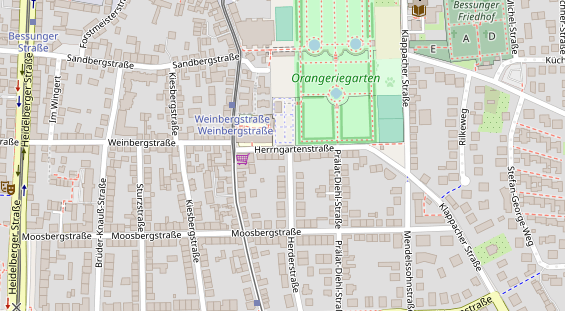 Friseur auf Satellitenbild