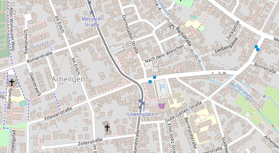 Friseur auf Satellitenbild