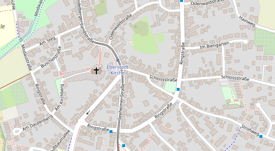 Friseur auf Satellitenbild