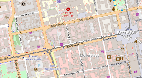 Friseur auf Satellitenbild