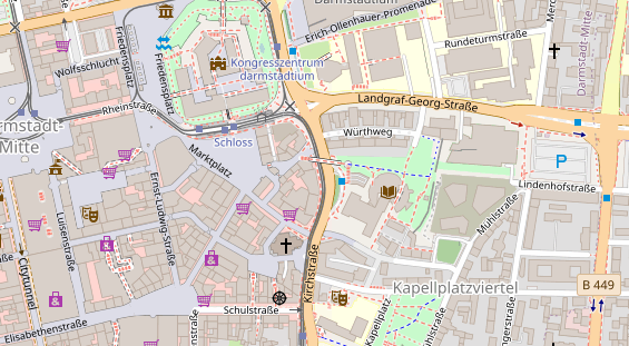 Friseur auf Satellitenbild