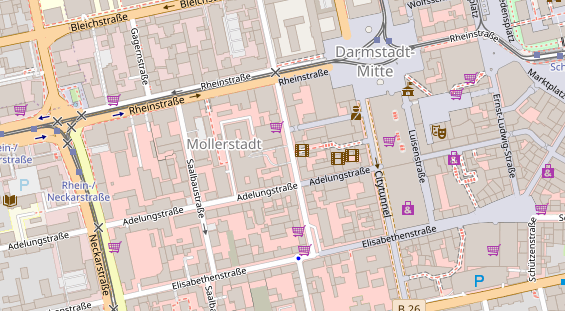 Friseur auf Satellitenbild