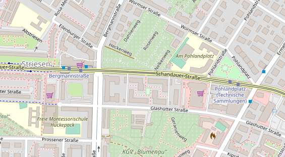 Friseur auf Satellitenbild