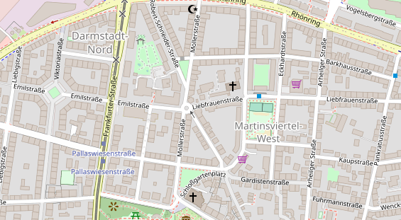 Friseur auf Satellitenbild