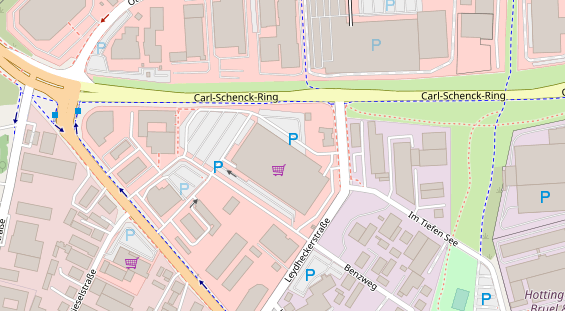 Friseur auf Satellitenbild