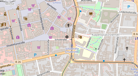 Friseur auf Satellitenbild