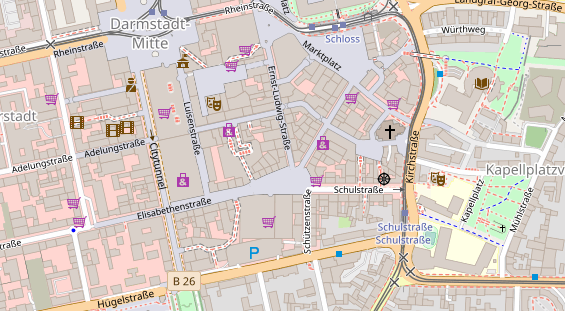 Friseur auf Satellitenbild