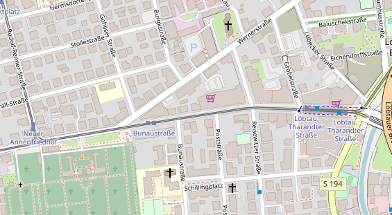 Friseur auf Satellitenbild