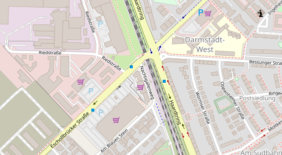 Friseur auf Satellitenbild