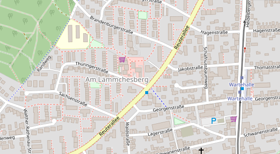 Friseur auf Satellitenbild