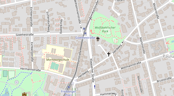 Friseur auf Satellitenbild