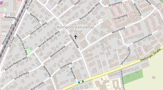 Friseur auf Satellitenbild