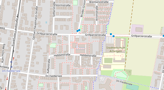 Friseur auf Satellitenbild