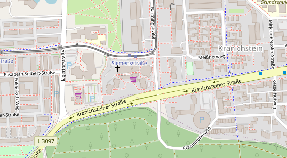 Friseur auf Satellitenbild