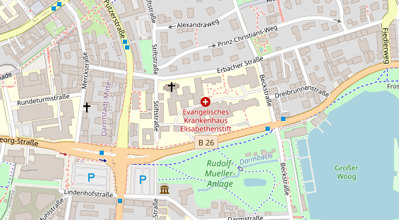 Friseur auf Satellitenbild