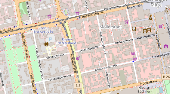 Friseur auf Satellitenbild