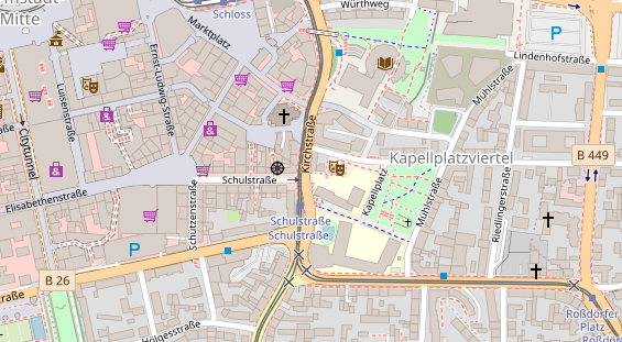 Friseur auf Satellitenbild