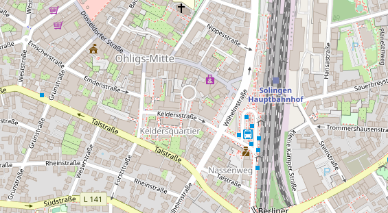 Friseur auf Satellitenbild